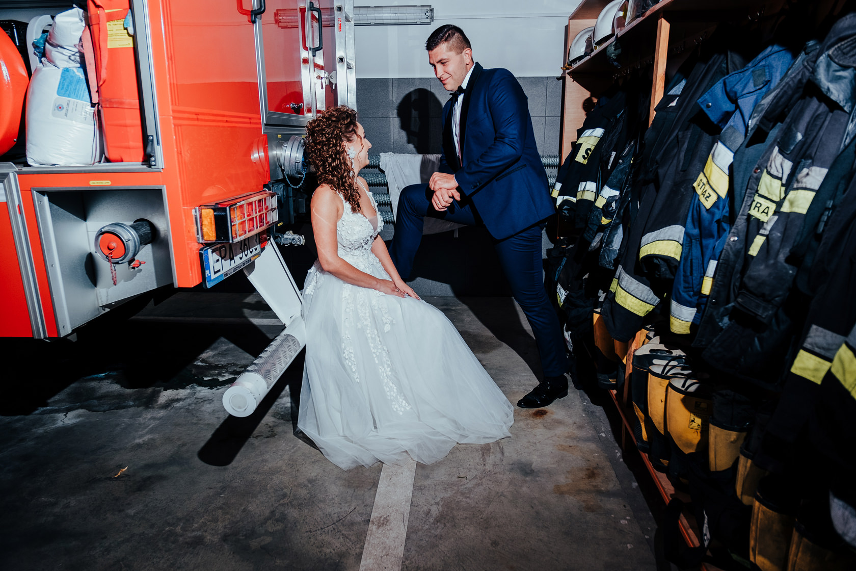 sesja plenerowa straz pozarna park romantyczny arkadia fotograf pabianice